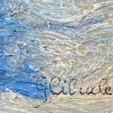 HSP painting "winter landscape - snowy chalet" signed G. Cibiale + frame