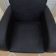 Black grey leather club chair - Very good condition