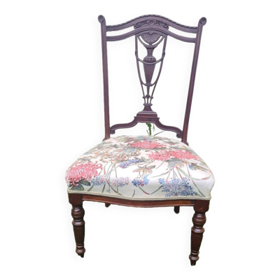 Chaise basse anglaise epoque Vitoria