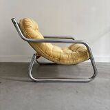 Vintage yellow Bauhaus armchair