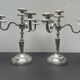 Pair of candlesticks, 12 gram silver plating, Fabiora, Paris, luxury