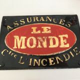 Antique enamelled plate 1900