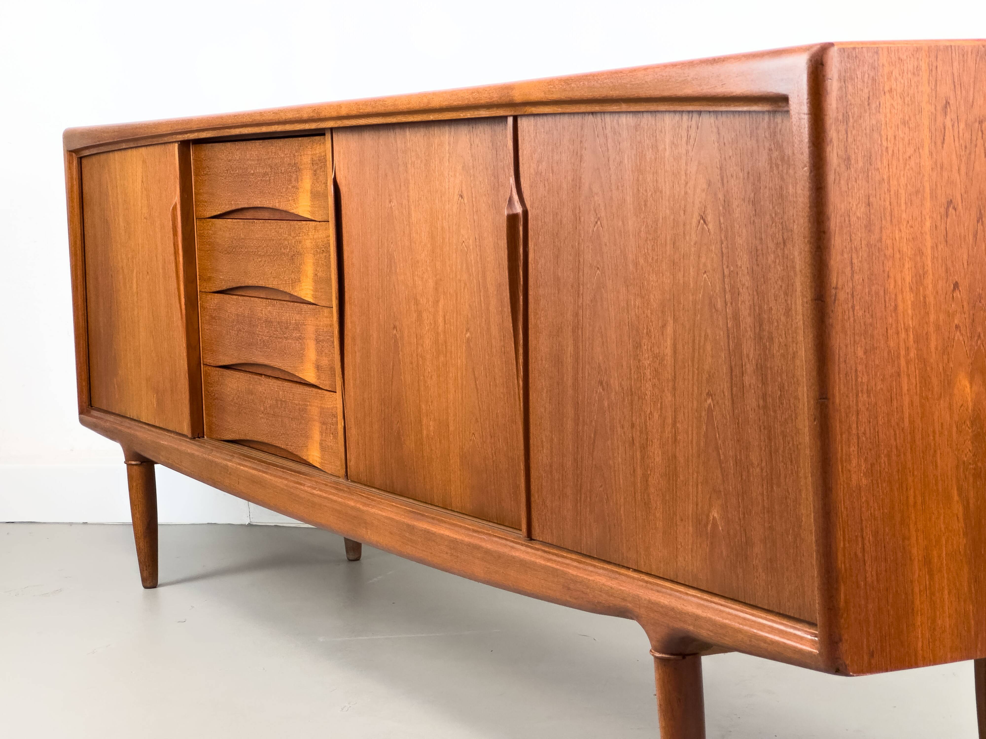 Danish teak sideboard by Axel Christensen / ACO Møbler, 1960s