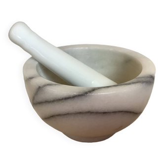 Marble mortar and pestle