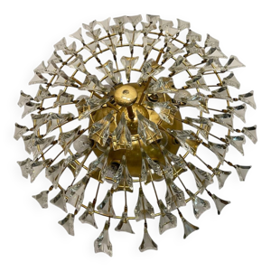 Grand plafonnier en laiton - 1970