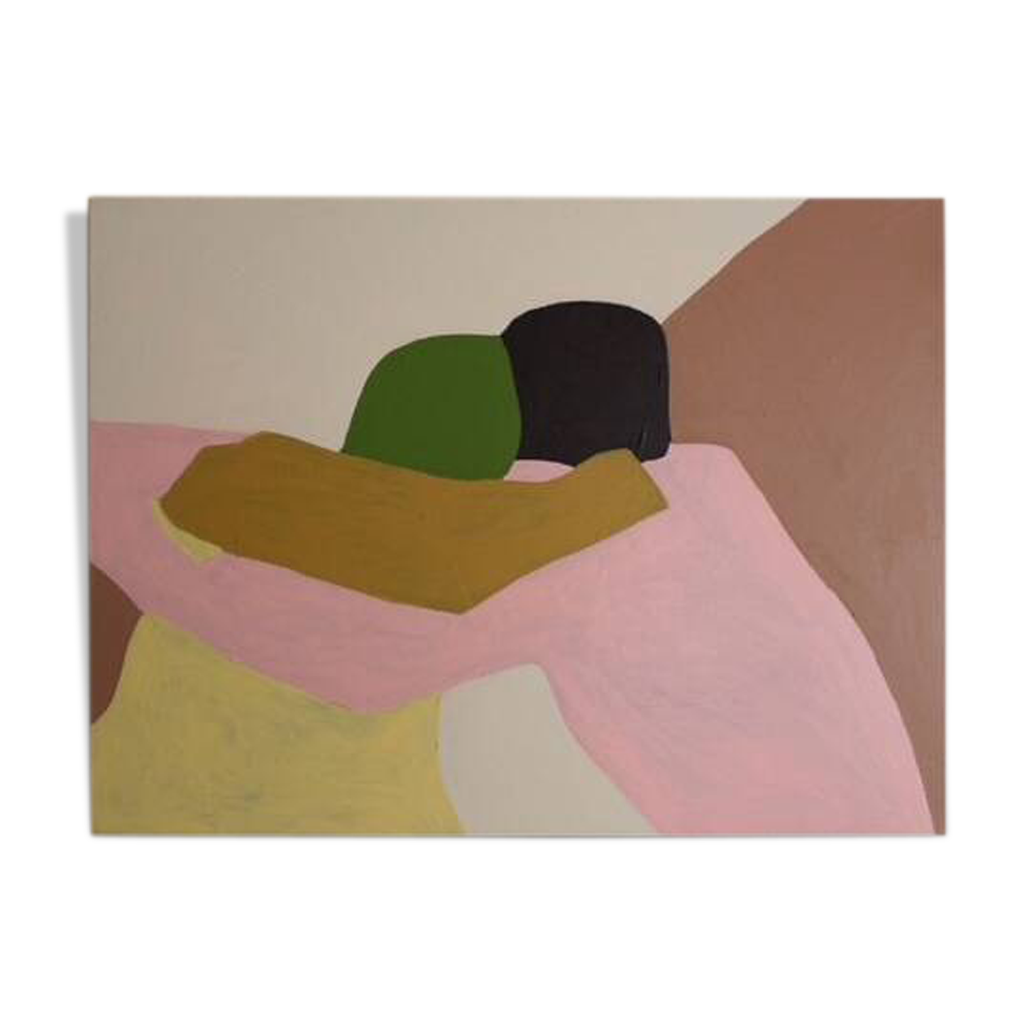 Painting on stretched canvas 80x60cm "in your arms" by bodasca