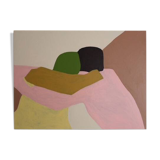 Painting on stretched canvas 80x60cm "in your arms" by bodasca