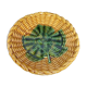 Vallauris' yellow and green ceramic plate
