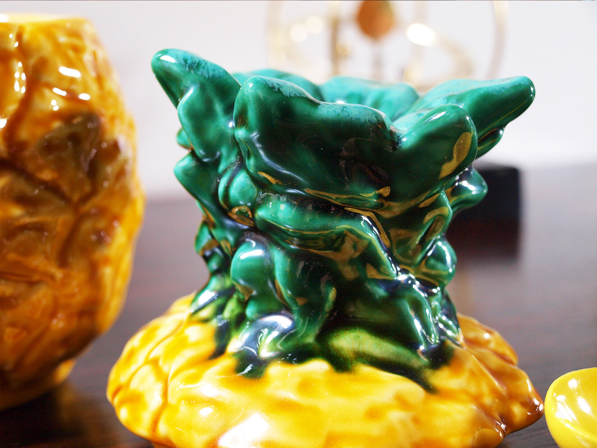 Ceramic pineapple sugar box