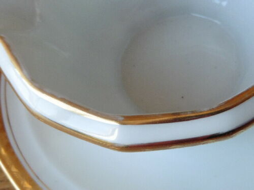 Limoges porcelain saucière by A.Blin vintage Vierzon décor