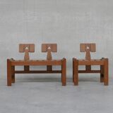 Banquette 2 places & fauteuil de Guillerme et Chambron