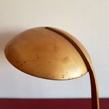 Gold painted metal table lamp