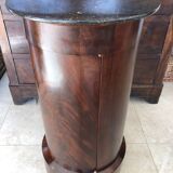 Empire Period Somno in Flamed Mahogany and Anthracite Sainte-Anne Marble