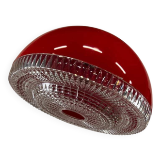 Lustre vintage rouge space age / suspension