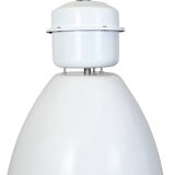 Large White Enamel Industrial Factory Lamp from Elektrosvit, 1990s