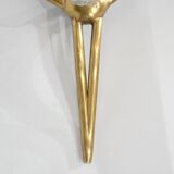 Murano glass and bronze floor lamp attributed to Seguso Vetri, Italy.