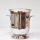 Seau à champagne Guy Degrenne acier inoxidable c. 1980s