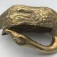 Vintage swan pocket emptier cachepot in gilded brass