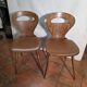 Paire de chaises bistrot "Fourmi" Baumann – Vintage 1960