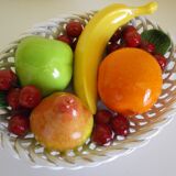 Fruit basket, ceramics, interior or table decoration, 1960