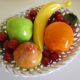 Fruit basket, ceramics, interior or table decoration, 1960