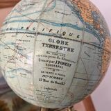 Globe terrestre ancien vintage laiton cabinet de curiosité mappemonde