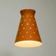 Beautiful Mid Century Modern Diabolo perforated metal sheet pendant lamp
