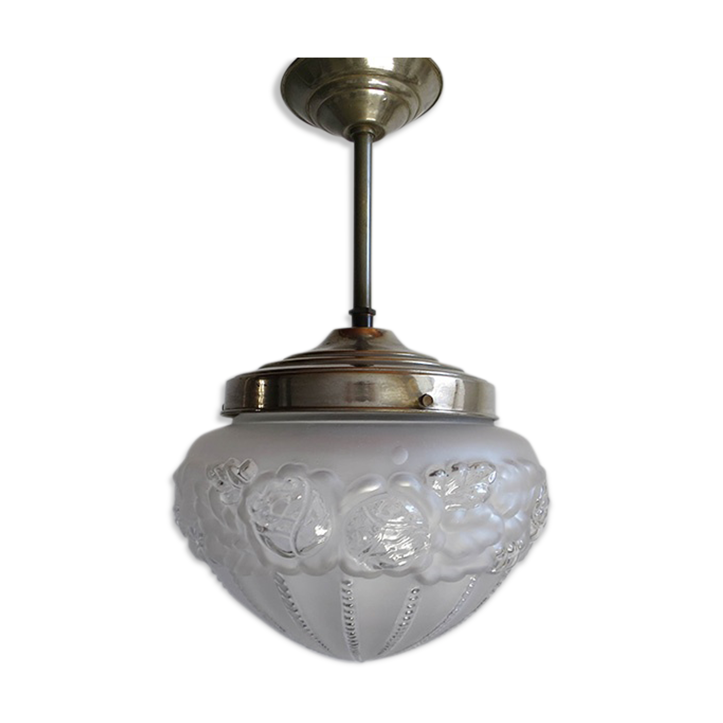 Art deco globe chandelier