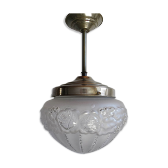 Lustre globe art déco