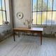 Cherry farmhouse table with spindle legs, 1950s