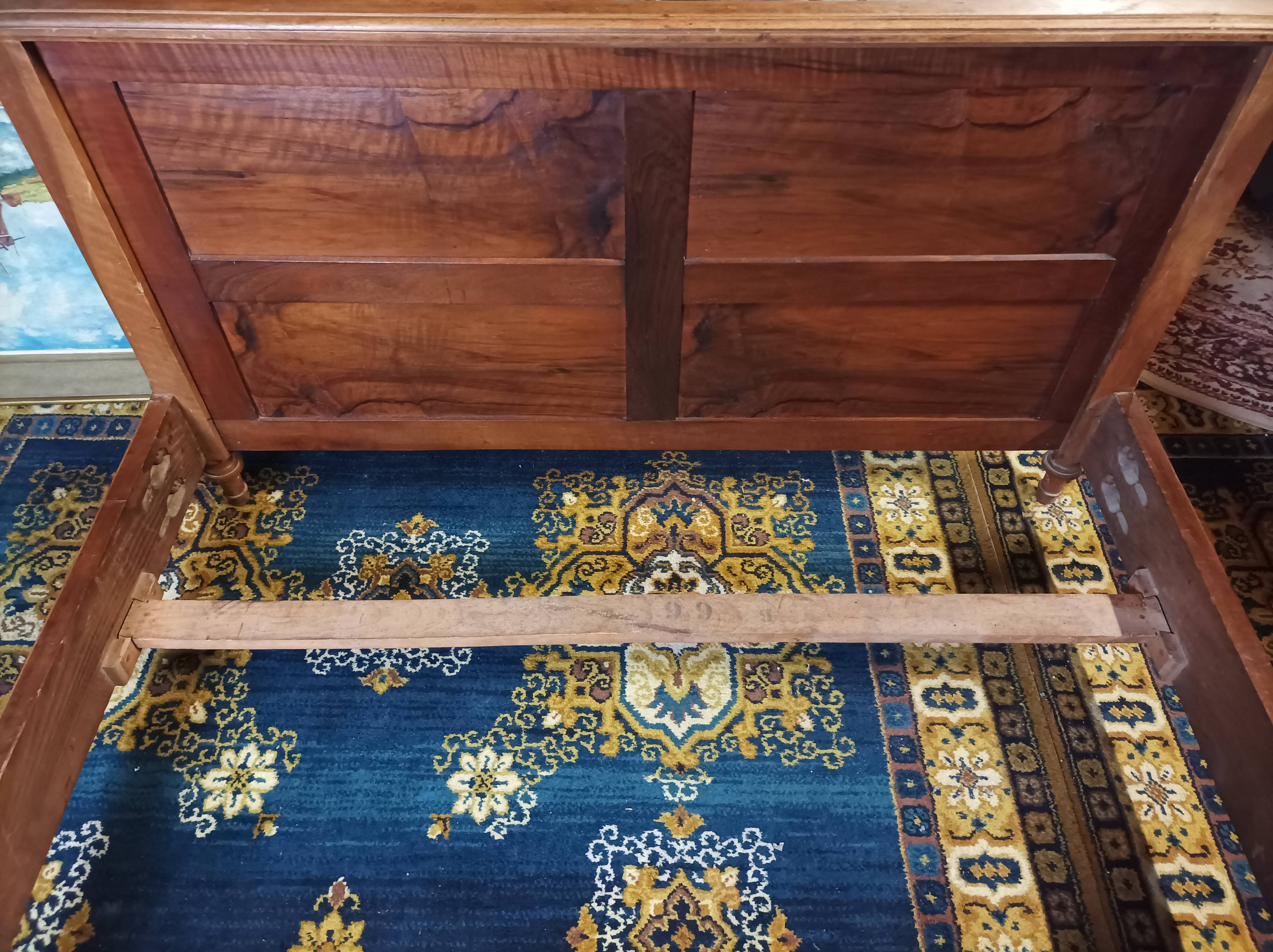 Louis XVI walnut bed