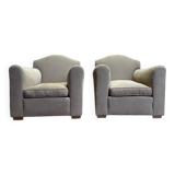 Paire de fauteuils club Art Déco
