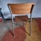 6 vintage school chairs