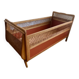 Vintage rattan bed for baby/child