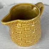 Sarreguemines ocher pitcher