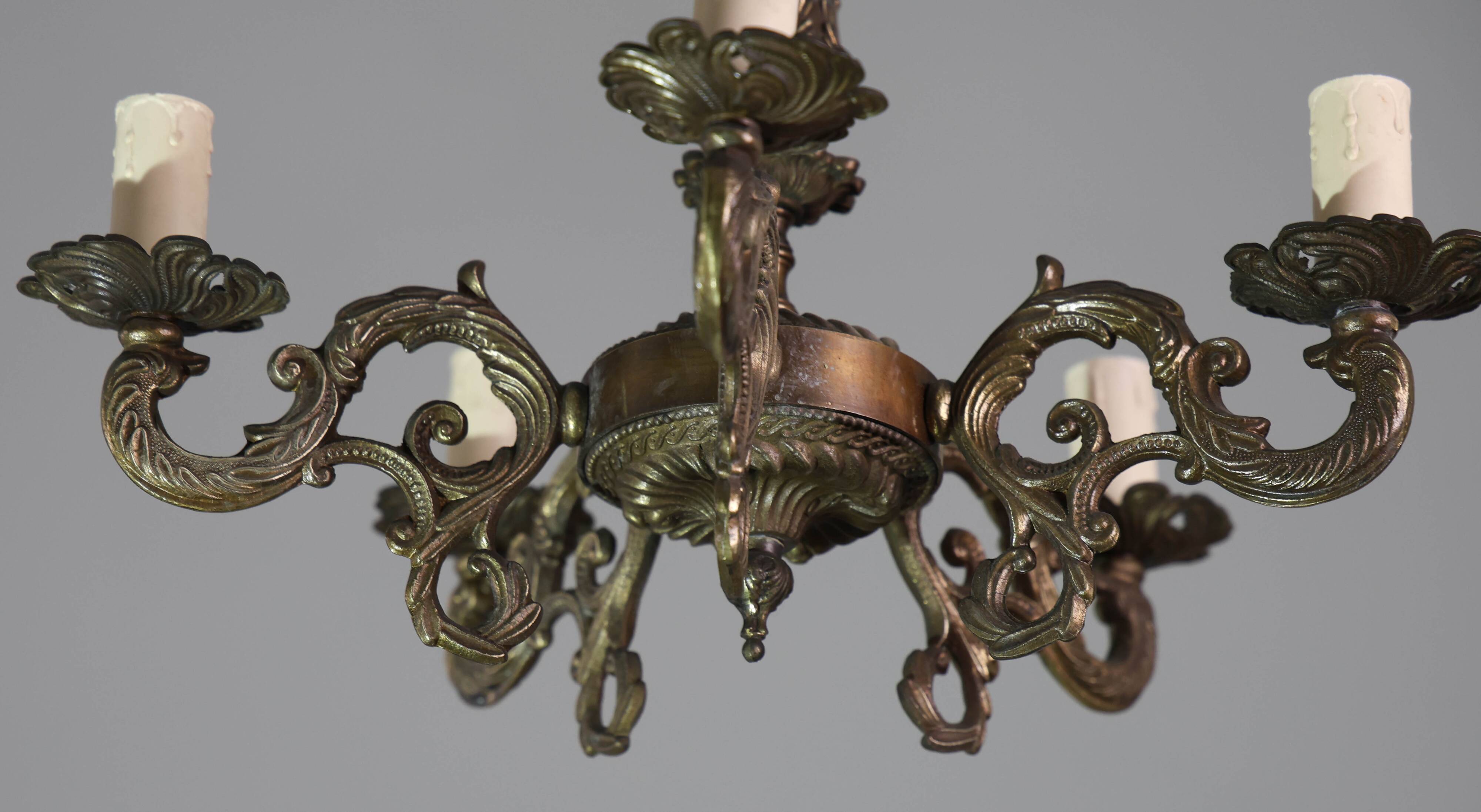 Fascinating Vintage Brass chandelier, 1960s