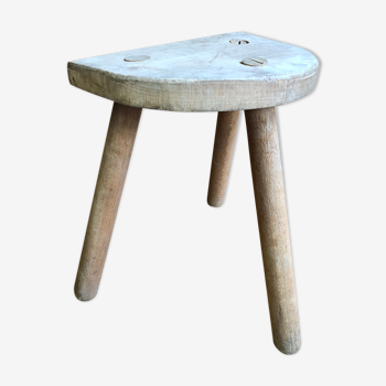 Wooden tripod stool