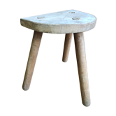 Tabouret tripode en bois