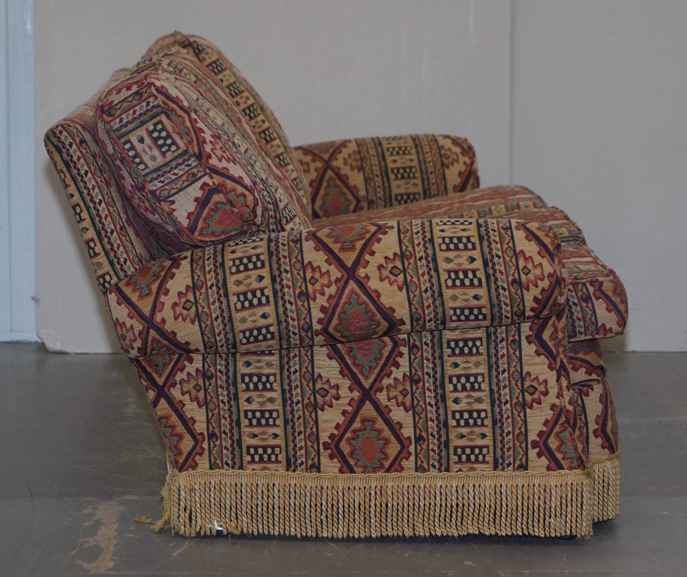 Art Deco style upholstered Kilim sofa