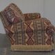 Art Deco style upholstered Kilim sofa