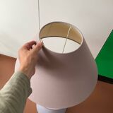 Powder pink ceramic table lamp