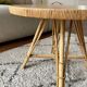 Round rattan coffee table top
