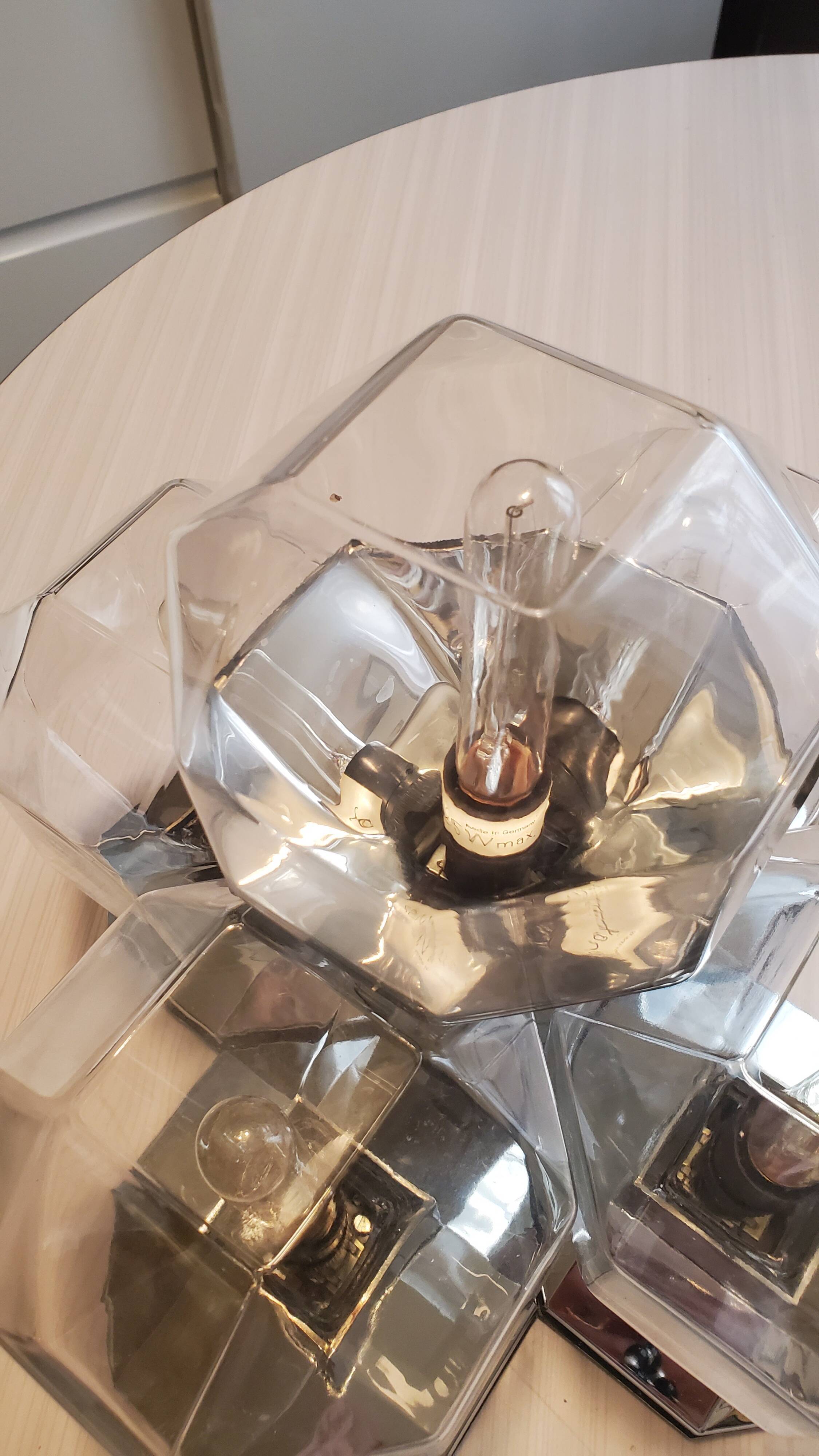 Lampe (à poser ou applique ou plafonnier)vintage de motoko ishii années 70