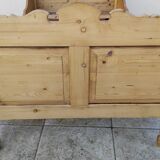 Ancien lit en pin chalet montage Savoie 1 personne vintage