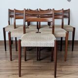 Set of 6 60's Scandinavian design chairs