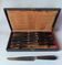 antique knives Noalhat Mary Art Nouveau metal silver-plated box set
