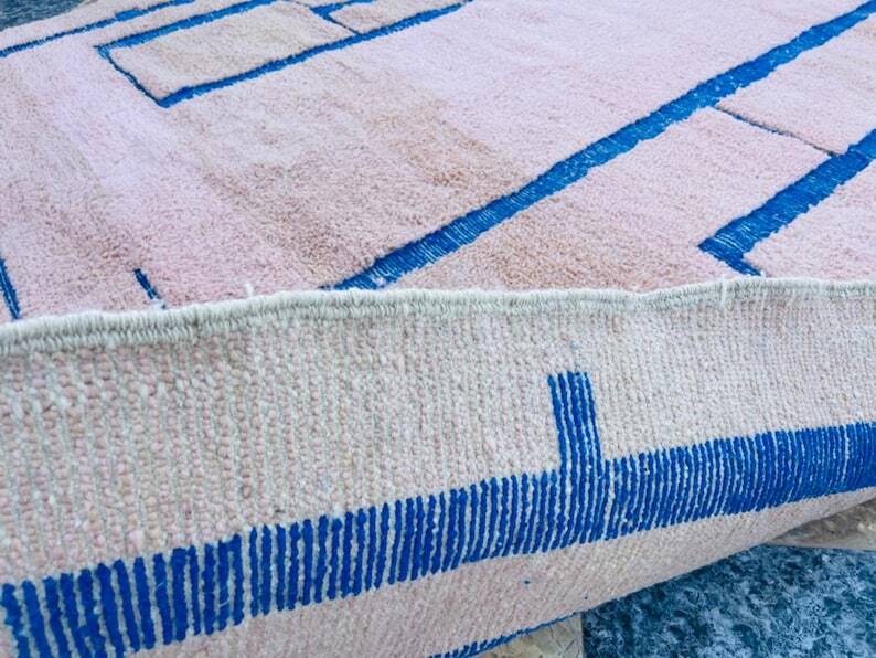 Pink Beni Ourine rug 300cm x 400cm