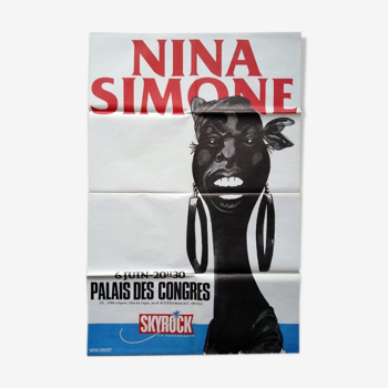 Vintage Nina Simone concert poster 80x120 cm