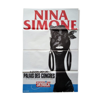 Vintage Nina Simone concert poster 80x120 cm