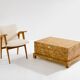 Bamboo and brass marquetry chest, Maison & Jardin Gallery, 1970